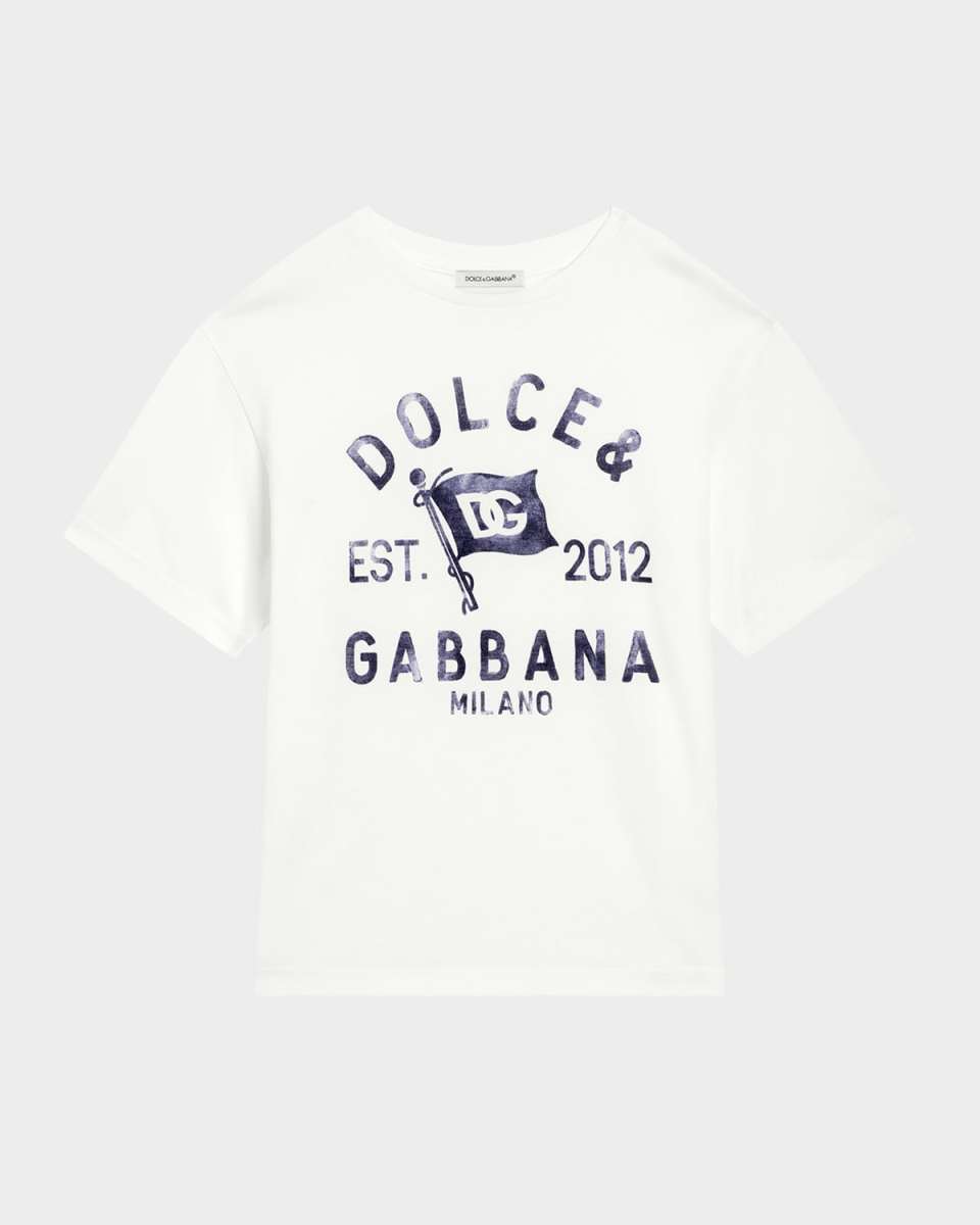 Boy's Logo-Print T-Shirt, Size 4-6